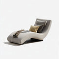 Chaise Lounge Fabric Upholstered 160x60x90 cm - Light Gray - Modern Design
