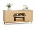 Credenza in Rovere Chiaro con Ante e Ripiani