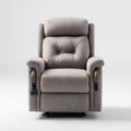 Recliner Chair 90x95x100 cm Fabric - Light Gray - Modern Comfort