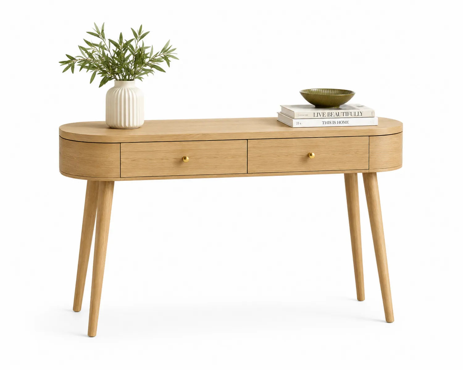 Consolle in Rovere con Cassetti
