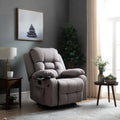 Recliner Upholstered Fabric Adjustable 85x90x100 cm - Gray - Modern Style