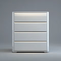Modern Chest of Drawers 80x40x95 cm - White - High-Quality Wood