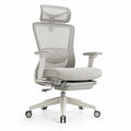 Sedia ergonomica da ufficio in rete regolabile grigia