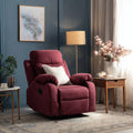 Recliner Chair 85x90x100 cm Fabric Upholstery Burgundy Modern Design
