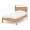Letto Singolo in Legno di Quercia 200x100x80 cm Naturale