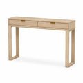 Consolle in Legno di Rovere con Cassetti 120x35x75 cm