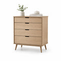 Cassettiera in legno con 4 cassetti 80x45x100 cm