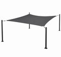 Tenda ombreggiante quadrata in tessuto poliestere nero