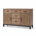 Credenza in legno MDF e metallo rovere 80x120x40 cm