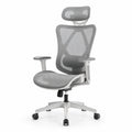 Sedia ergonomica in rete di nylon con poggiatesta regolabile Colore Grigio