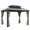 Gazebo da Giardino in Alluminio con Tetto in Policarbonato