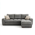 Sectional Fabric Sofa Set 250x150x85 cm - Light Gray - Contemporary Design